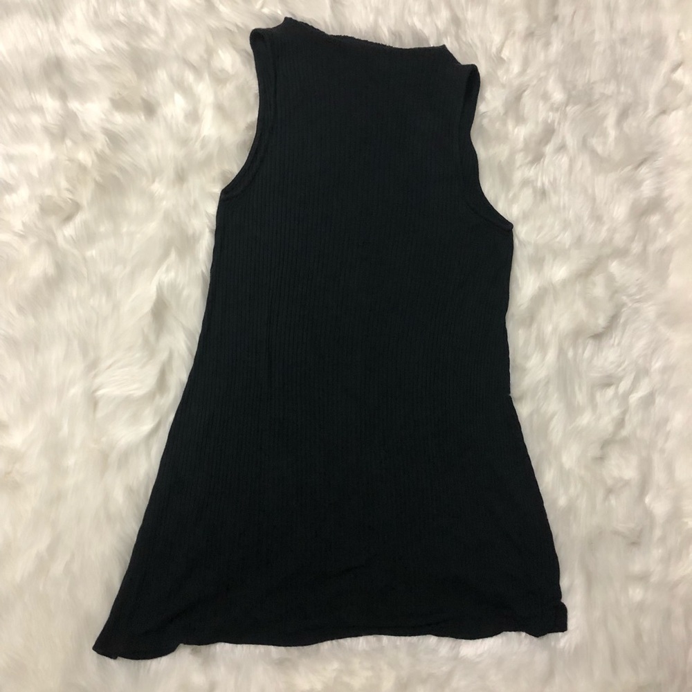 American Eagle high neck ribbed sleeveless dress